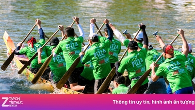 پیزا کمپنی Xuan Hoa اوپن کپ روایتی بوٹ ریسنگ فیسٹیول کی حمایت کرتی ہے۔