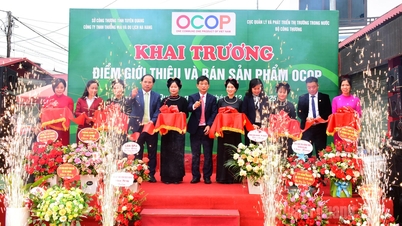 ना हांग कम्यून में ओसीओपी उत्पादों के लिए एक शोरूम और बिक्री केंद्र का उद्घाटन।