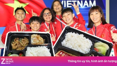 Bilder von den Mahlzeiten der vietnamesischen Frauen-Futsal-Nationalmannschaft sorgen für Aufsehen.