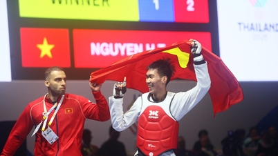 Nguyen Hong Trong: Besiegte die Legende der Südostasienspiele und gewann die zweite Goldmedaille für das vietnamesische Taekwondo.
