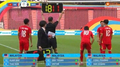 Организационный комитет Игр Юго-Восточной Азии допустил еще одну серьезную ошибку в матче между командами Вьетнама и Малайзии (до 23 лет): это было…