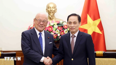 Der Außenminister empfängt einen Sonderberater der Parlamentarischen Freundschaftsallianz Japan-Vietnam.