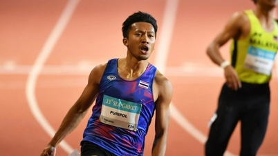 थाई एथलीट ने पुरुषों की 100 मीटर दौड़ में दक्षिण पूर्व एशियाई खेलों का रिकॉर्ड बनाया।