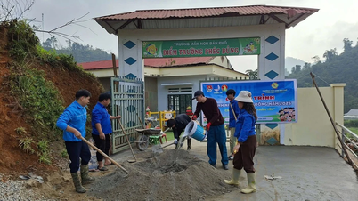 A União da Juventude da Comuna de Bac Ha organizou um programa de voluntariado de inverno "para a nossa querida geração mais jovem".