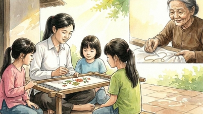 Sợi chỉ thêu cũ