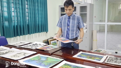 Kunstenaar Nguyen Hai Thanh wekt de passie voor schilderkunst op bij de jongere generatie.