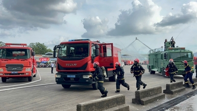 Brannslokkings- og redningsøvelse i An Giang-provinsen 2025