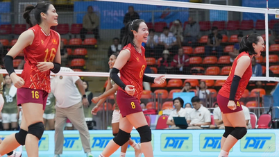 ក្រុមបាល់ទះនារីវៀតណាម យកឈ្នះឥណ្ឌូនេស៊ី ដើម្បីឡើងទៅវគ្គពាក់កណ្តាលផ្តាច់ព្រ័ត្រ នៃព្រឹត្តិការណ៍ស៊ីហ្គេមលើកទី៣៣។