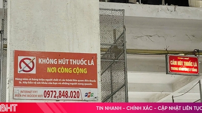 Memperkukuh kawalan tembakau di pasar-pasar di Ha Tinh.