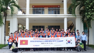 Korea Electric Power Corporation (KEPCO) en GNI voeren vrijwilligerswerk en MVO-activiteiten uit in Thanh Hoa.