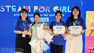 طلاب من خان هوا يفوزون بثلاث ميداليات في مسابقة STEAM للفتيات 2025.