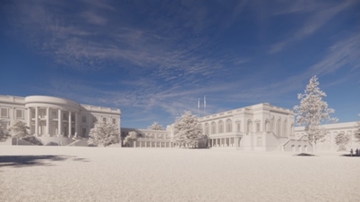 Den amerikanska regeringen stämms för Vita husets balsalprojekt.