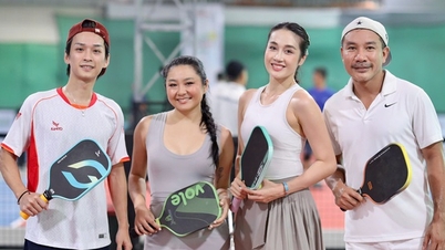 Nguoi Lao Dong Newspaper Pickleball ٹورنامنٹ میں فنکاروں کی ایک بڑی تعداد جمع ہوئی۔