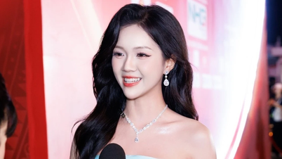 Η Πρέσβειρα Μις Βιετνάμ, My Van, και ο MC Ngoc Thuy εμπνέουν στον Ημιμαραθώνιο Tien Phong 2025.