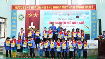 Da Nang'daki gençler "Sınır Bölgesinde Gönüllülük Programı" düzenledi.