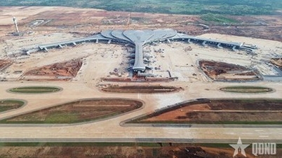 लॉन्ग थान हवाई अड्डा अपनी पहली उड़ान का स्वागत करने की तैयारी कर रहा है।