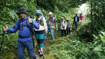 ラオカイ省とライチャウ省が協力して古代パヴィエ石道の調査を行っている。