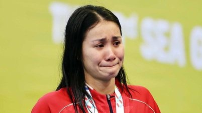 ผู้นำกล่าวอะไรบ้างที่ทำให้หมี่เทียนถึงกับร้องไห้หลังจากได้รับเหรียญเงินในการแข่งขันกีฬาซีเกมส์ครั้งที่ 33?