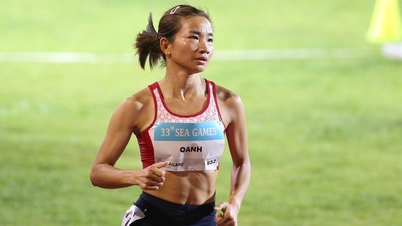 คลิปวิดีโอสโลว์โมชั่นของการวิ่งสุดเหลือเชื่อของเหงียน ถิ อวน ในการแข่งขันซีเกมส์