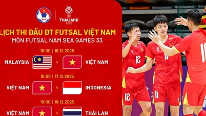 Nejnovější program vietnamského mužského futsalového týmu na SEA Games 33.