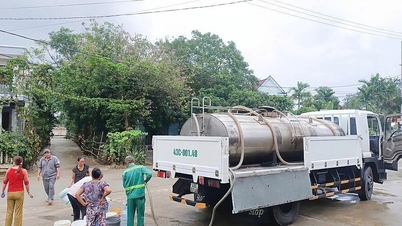 Água limpa após a enchente
