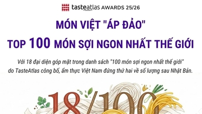 ອາຫານຫວຽດນາມຄອບງຳ 100 ອາຫານເສັ້ນທີ່ດີທີ່ສຸດໃນໂລກ.