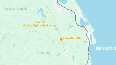 Binh De Tunnel (3,2 km): Een hoogtepunt op de snelweg Quang Ngai - Hoai Nhon.