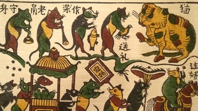 'डोंग हो वर्ल्ड अफेयर्स' लोक चित्रकला को मंच पर प्रस्तुत करता है।