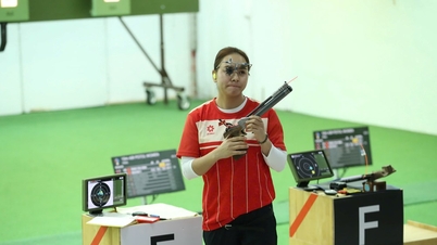 A atiradora Trinh Thu Vinh quebra o recorde dos Jogos do Sudeste Asiático.