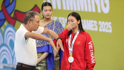 रजत पदक जीतने वाली वियतनामी महिला तैराक एक अप्रत्याशित घटना के कारण फूट-फूटकर रोने लगी।