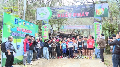 400 athletes participated in the marathon to conquer the ancient stone road of Pa Vi.