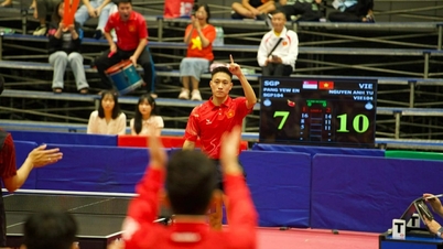 טניס השולחן הווייטנאמי כמעט גרם להפתעה, וזכה במדליית הכסף הראשונה שלו במשחקי SEA ה-33.