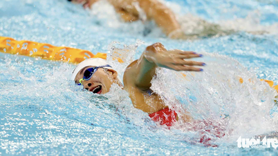 Ekspresi perenang My Tien selepas memenangi pingat gangsa yang bersejarah.