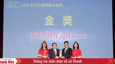 สายการบินเวียดเจ็ทได้รับรางวัลเหรียญทองด้านการพัฒนาอย่างยั่งยืนในไต้หวัน