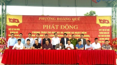 Hoang Que Ward launches a 40-day urban beautification campaign.