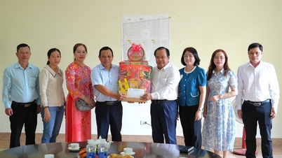 Vice Chairman of the Provincial People's Committee Nguyen Minh Luan visits and presents gifts to Licogi 9.1 One-Member Limited Liability Company.