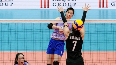 Vietnam vs. Thailand final i damernas volleyboll (17:30): Tusentals åskådare har anlänt till arenan.
