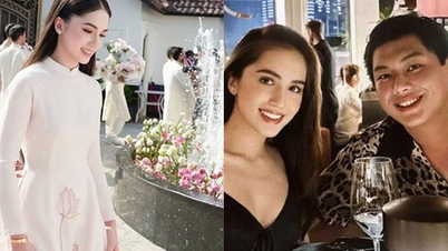 The girlfriend of billionaire Jonathan Hạnh Nguyễn's son is attracting attention with her beautiful appearance.