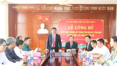 Bao Lam 1 Komünü Kapsamlı Hizmet Merkezi'nin Kurulması