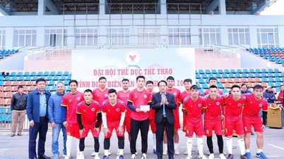 The 7-a-side football competition is part of the 12th Dien Bien Provincial Sports Festival.