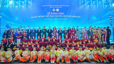 हनोई स्पोर्ट्स फेस्टिवल में हनोई के 8,000 एथलीट प्रतिस्पर्धा करते हैं।