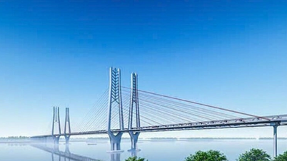 Brugproject Can Tho 2: een investering van bijna 30.000 miljard VND die Vinh Long en Can Tho met elkaar verbindt.