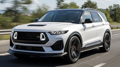 2026 års Ford Explorer har en muskulös, vacker och sportig design, liknande Mustang.