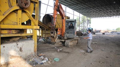 Bac Ninh: Estão sendo feitos esforços para reiniciar a estação de tratamento de resíduos de Thuong Lan.