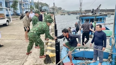 Con Co Adası yakınlarında batan balıkçı teknesinin altı mürettebat üyesi kurtarıldı.