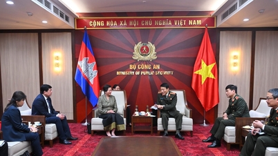 Міністр Луонг Там Куанг приймає посла Камбоджі.