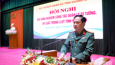 กองบัญชาการทหารจังหวัดกวางนิง: บทเรียนที่ได้จากการบริหารจัดการด้านอุดมการณ์และวินัยในปี 2025