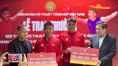 Trao thưởng cho đội tuyển MMA sau khi vượt chỉ tiêu tại SEA Games 33