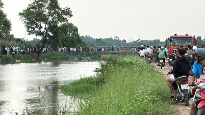 Mens de lekte i nærheten av Ben Ba Mai-kanalen, ble to tenåringer revet med av vannet.