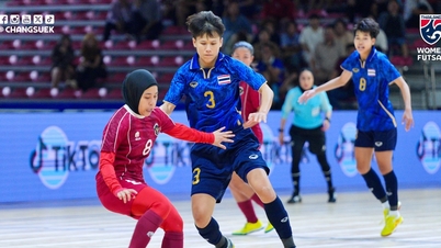 Indonesiens damlag i futsal skapar skräll efter att ha besegrat Thailand och tävlar om guldmedaljen i SEA Games med Vietnam.